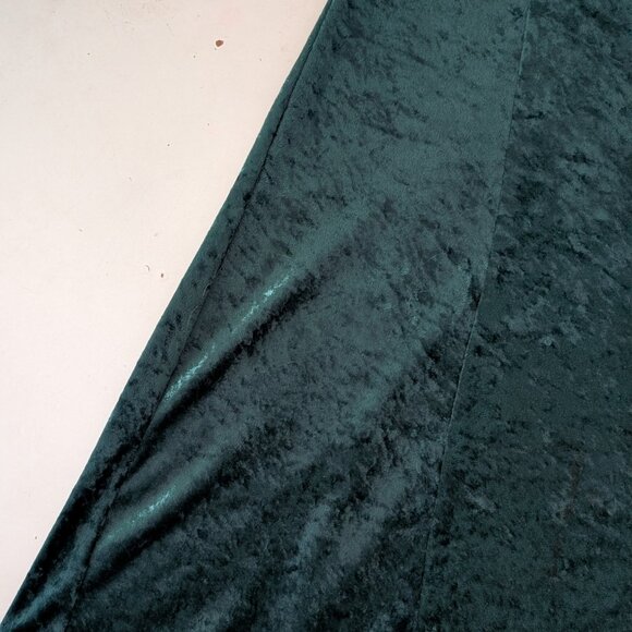 Vtg 90s Jamie Brooke Emerald Velvet Dress Crushed Velvet Tie-Back Christmas sz 6 - Picture 4 of 6